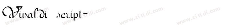 Vivaldi script字体转换